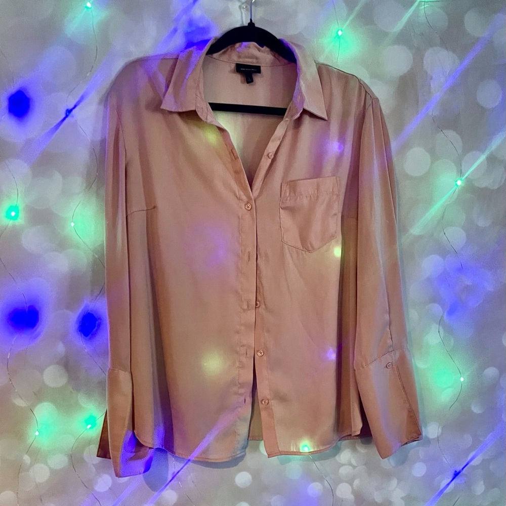 Pink Button-Up Shirt
